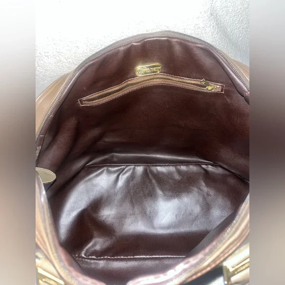 Mario Valentino Monogram Leather Handbag - Picture 10 of 13